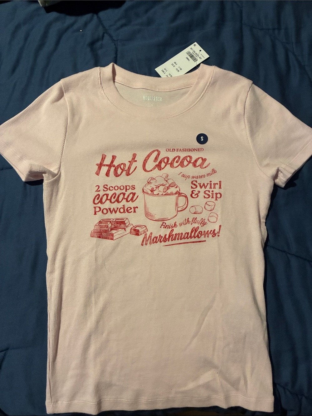Hollister Light Pink Hot Cocoa Tee
